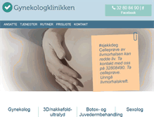 Tablet Screenshot of gynekologklinikken.no